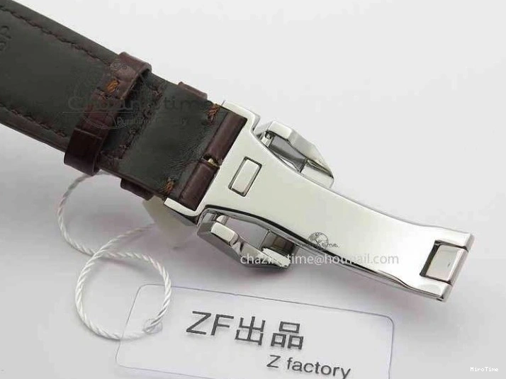 MIROTIME 0312 Unique Portuguese IW3714 Diam ZF V2 1:1 Best Edition Gray Dial On Brown Leather Strap A79350 (Slim Movement) 7250